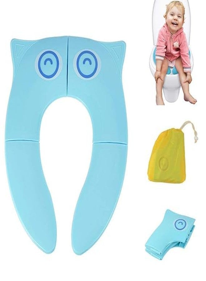 MATSON Portable Baby Toilet Seat Foldable Western Kids Potty Trainer Cover for Toddler Boys Girls Travel, (Plastic) - Image 1