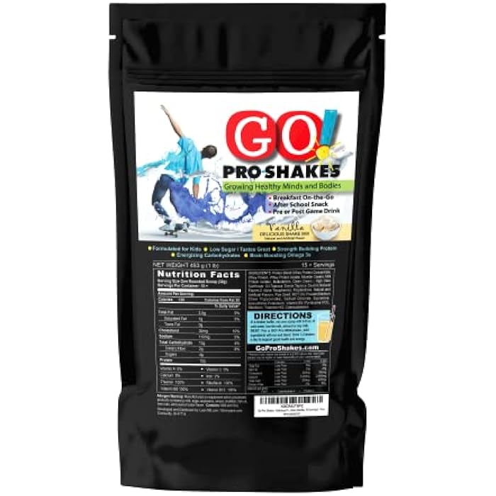 Skinny Jane GO Pro Shakes – Protein Powder Smoothie for Kids & Teens – Healthy Snack – No Added Sugar – Supports Growth & Strength – Creamy Vanilla Flavor - Image 2