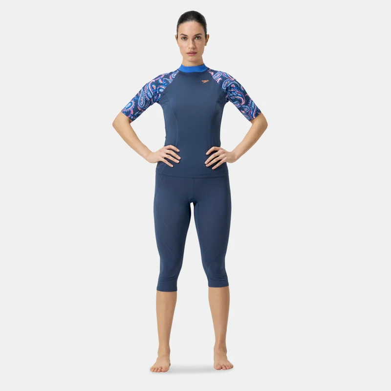 speedo Women's Printed Swimming Rashguard