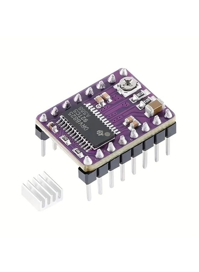 وحدة تحريك المحركات الخطوية الأرجوانية A4988 DRV8825 مع مشتت حراري وحماية دائرة حتى 36 فولت - Image 1