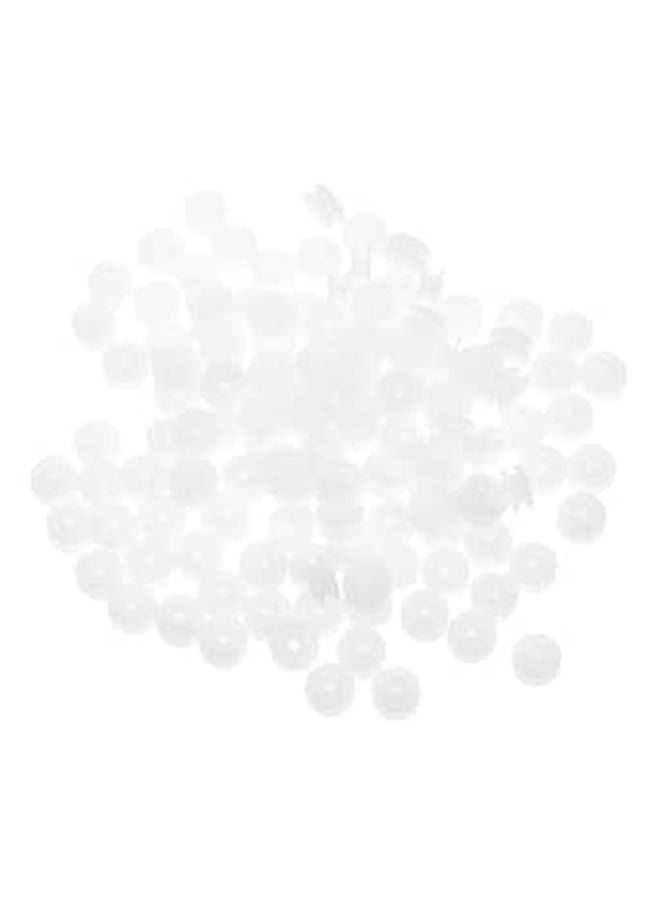White Plastic Pulley Wheels 60pcs Set For DIY Educational Models Transmission Efficiency - Image 1