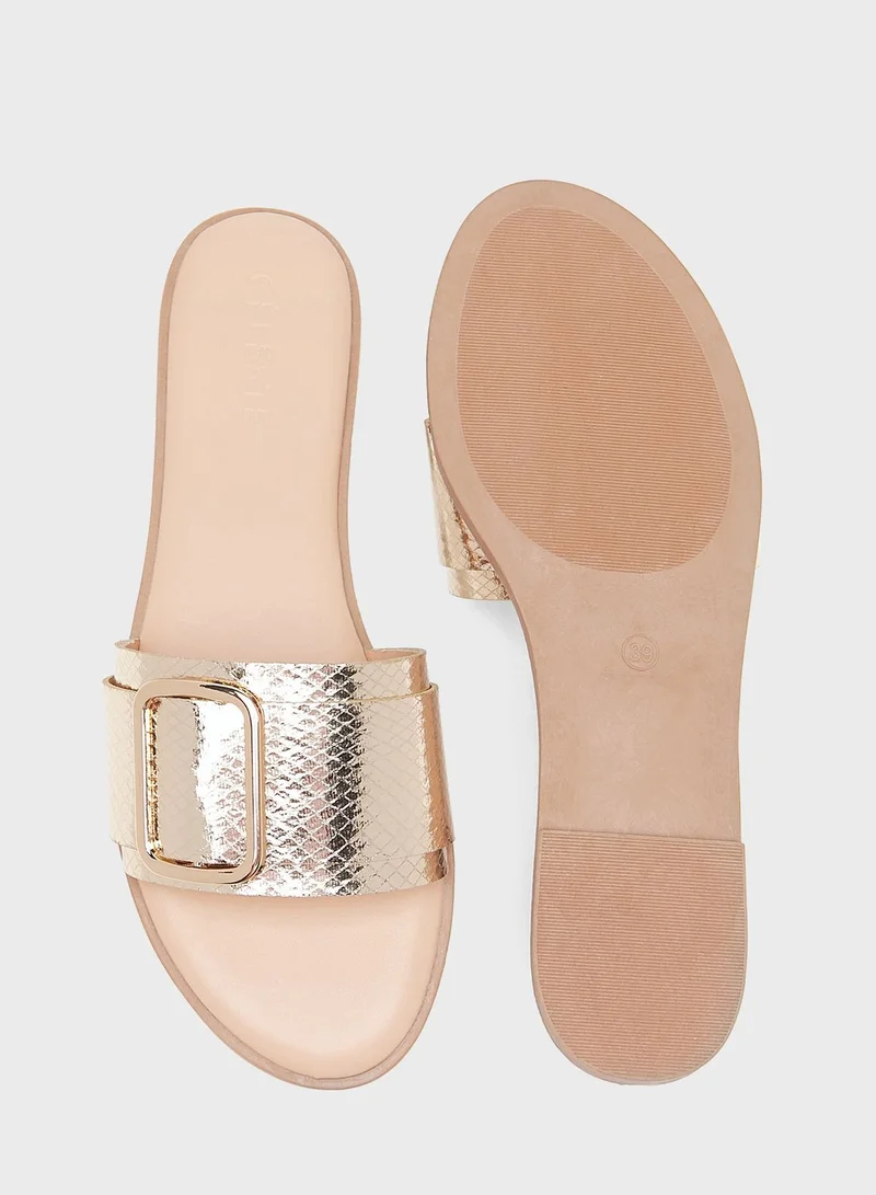 Celeste Single Strap Flat Sandals
