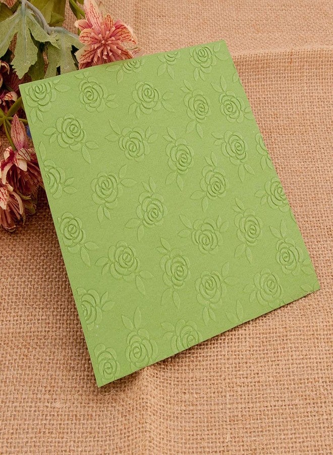 Arbuya Flowers Roses Background Plastic Embossing Folders for Card Making Scrapbooking or Paper Crafts,15x15cm (5.9 * 5.9inch) - Image 3