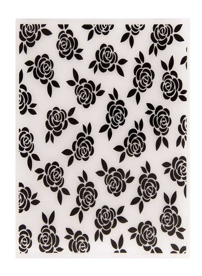 Arbuya Flowers Roses Background Plastic Embossing Folders for Card Making Scrapbooking or Paper Crafts,15x15cm (5.9 * 5.9inch) - Image 1