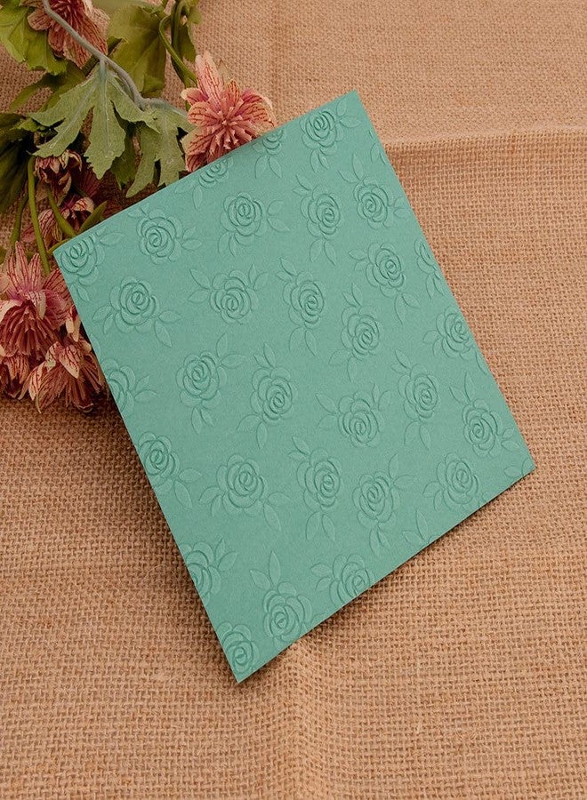 Arbuya Flowers Roses Background Plastic Embossing Folders for Card Making Scrapbooking or Paper Crafts,15x15cm (5.9 * 5.9inch) - Image 5