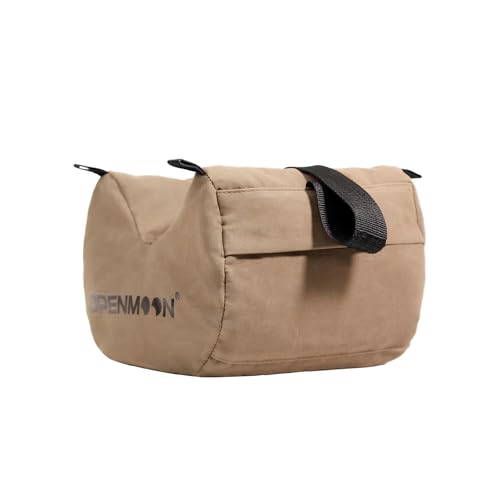 OPENMOON Camera Support Saddle Saddlebags Heavy-Duty Splash-Proof material Canvas(Brown, L) - Image 4