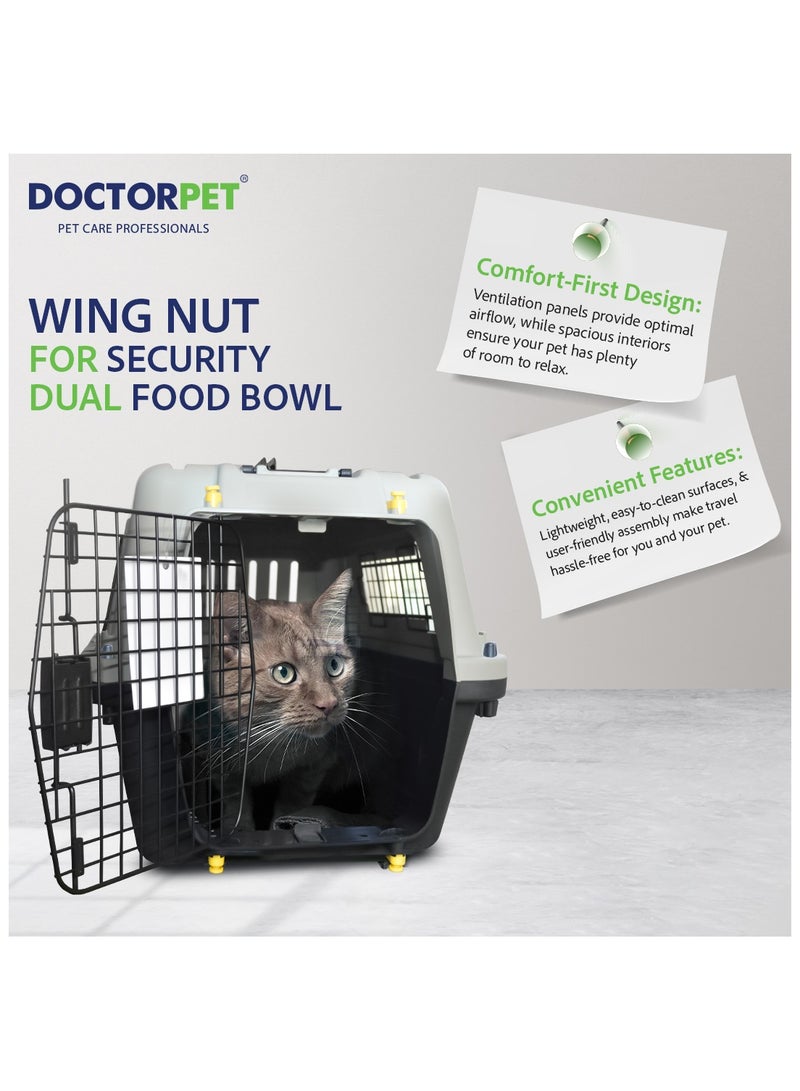 DOCTERPET Doctor Pet Pet Carrier Crate  Extra Large IATA Approved Travel Kennel - Secure Crate for Dogs & Large Pets - Image 4