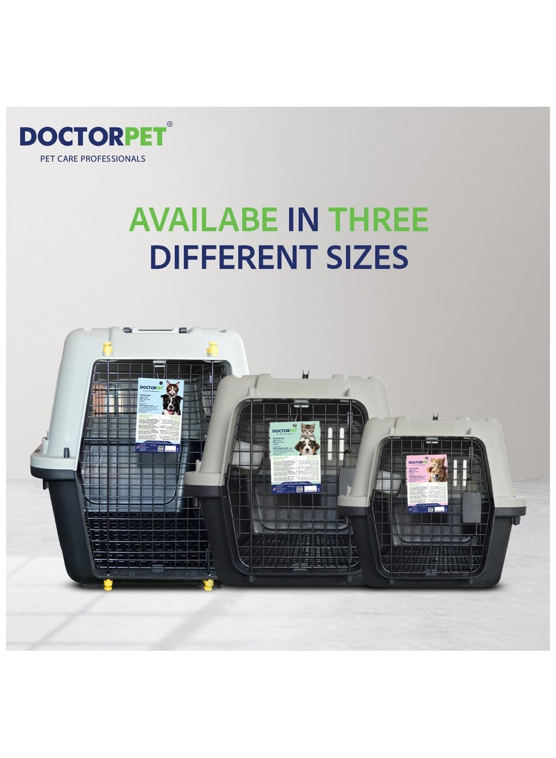 DOCTERPET Doctor Pet Pet Carrier Crate  Extra Large IATA Approved Travel Kennel - Secure Crate for Dogs & Large Pets - Image 5