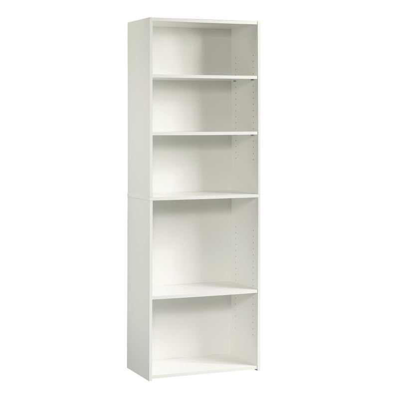Sauder Beginnings 5Shelf Bookcase Bookshelf with Adjustable Storage Shelves L 2457 x W 1150 x H 7118 Soft White