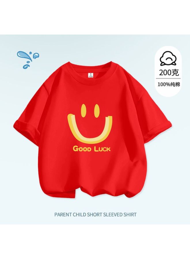 Cute Dopamine Class Uniform Style Smiley Face T-shirt, Fresh College Style, Versatile For Sports Events And Graduation Season Photos
