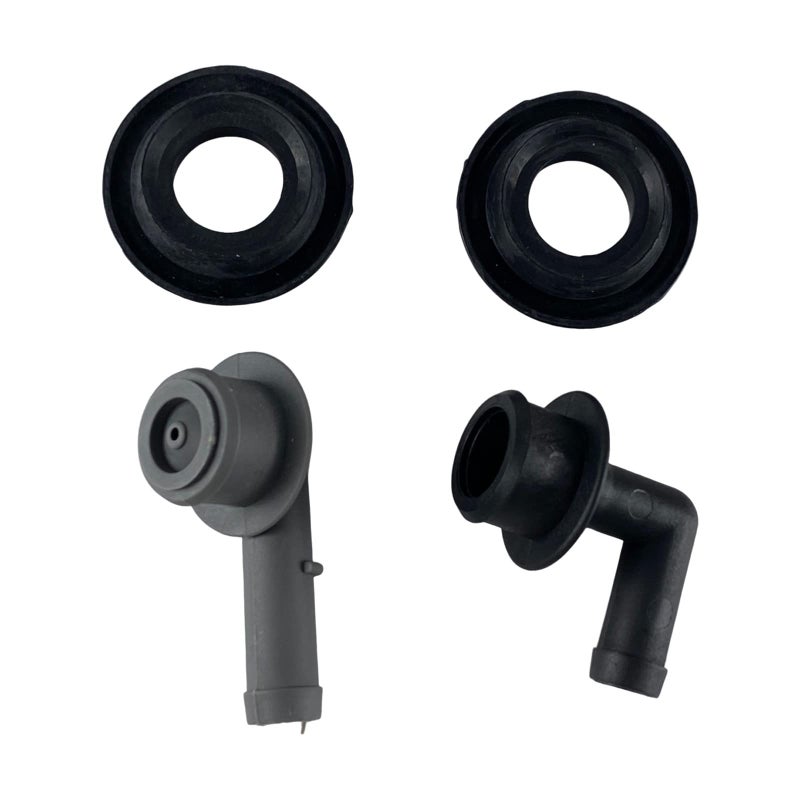 XDF 53013360AA PCV CCV VENT VALVE ELBOW & GROMMET SET PCV CCV 2x Vent Valve Elbows and 2x Grommets compatible for Jeep Grand Cherokee 4.0L 2000 2001 2002 2003 2004 - Image 2