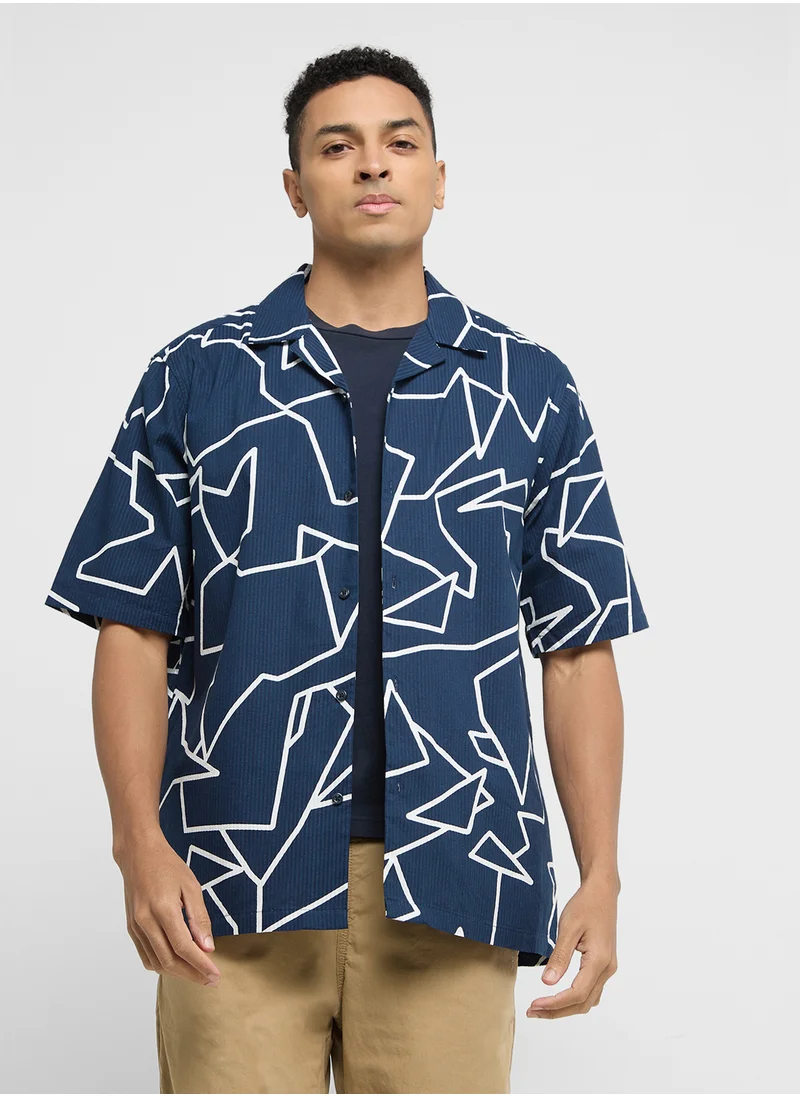 Robert Wood Printed Shirt