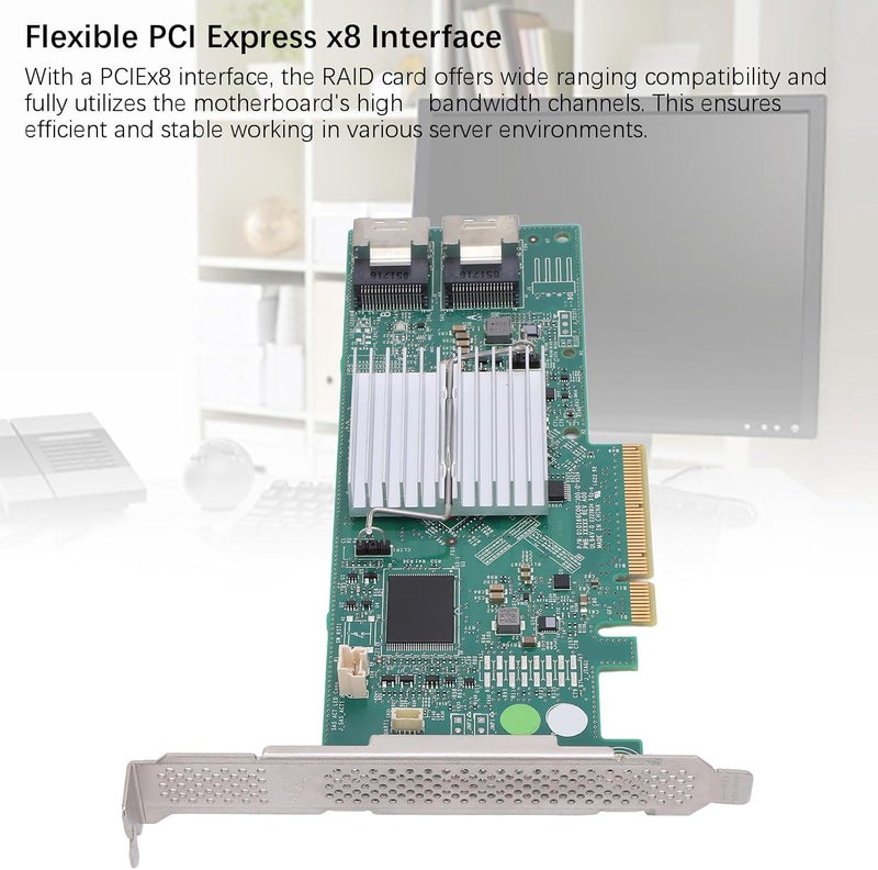 H310 IR RAID Controller Card, 6GB / s PCI Express x8 SAS Array Card for Server System - Image 5
