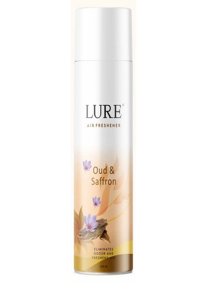 Lure Room Freshener | Air Freshener for Home And Office - OUD & SAFFRON (220ml Each, Pack of 4) - Image 2