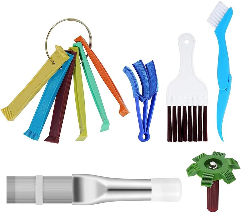 Foloose Air Conditioner Fin Cleaner Set Air Conditioner Condenser Fin Comb Ac Coil Cleaner Air Refrigerator Fin Cleaner Evaporator Radiator Repair Clean Tool(6PCS） - Image 1