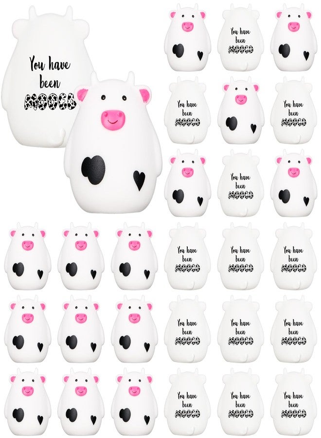 Cholemy 50 Set Moo Cows Mini Cute Rubber Cow Graduation Car Gift Bulk You Have Been Mooed Funny for Game Figurines Car Interior Accessories Gift for SUV Women Men - Image 1