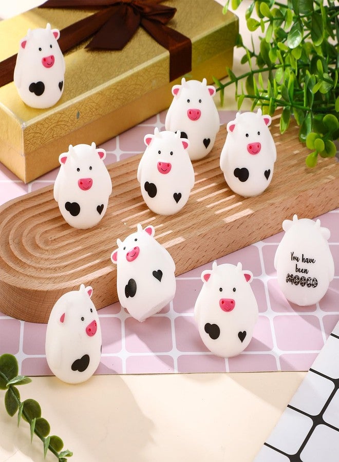 Cholemy 50 Set Moo Cows Mini Cute Rubber Cow Graduation Car Gift Bulk You Have Been Mooed Funny for Game Figurines Car Interior Accessories Gift for SUV Women Men - Image 3