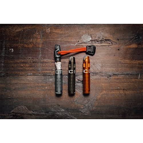 Exotac nanoSPARK Ultra-Compact Fire Starter with One-Handed Operation High-Spark Flint Wheel and Waterproof Storage Compartment Holds quickLIGHT Tinder and Up to 5 Replacement Flints - Image 2