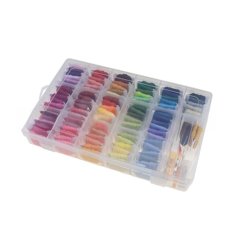DMC Embroidery Floss Organizer, 50-100 Color Set, Eco Cotton 8m, 12 Card Pack100 color winding board set 100 color winding board set 