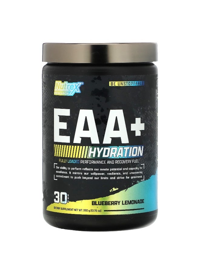Nutrex Research Nutrex Research, EAA+ Hydration, Blueberry Lemonade, 13.76 oz (390 g)  - Image 1