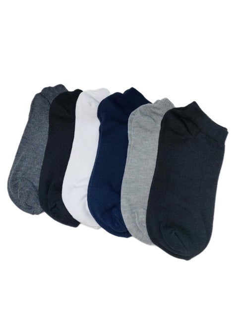 Bundle of 6 multicolor low cut socks