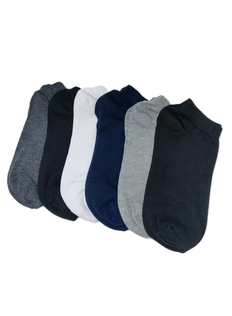 Bundle of 6 multicolor low cut socks 