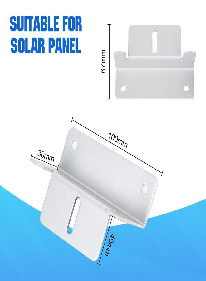 ECO-WORTHY 4 Pack Solar Panel Roof Mounting Aluminum Z Bracket Set with Nuts and Bolts for RV, Boat, Roof and Other Off Gird Roof Installation(Z Brackets) - Image 2