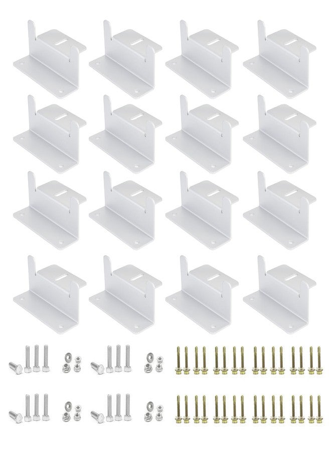 ECO-WORTHY 4 Pack Solar Panel Roof Mounting Aluminum Z Bracket Set with Nuts and Bolts for RV, Boat, Roof and Other Off Gird Roof Installation(Z Brackets) - Image 1