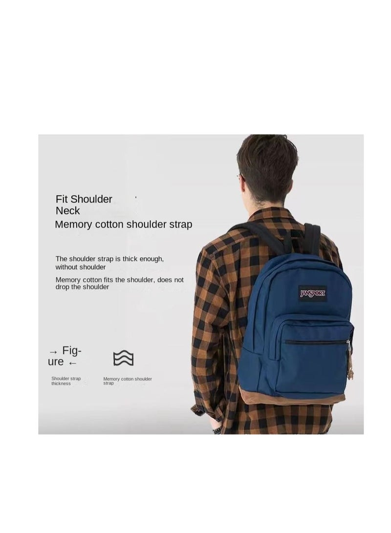 JANSPORT Superbreak Solid Backpack For men  Laptop Backpack Unisex -Navy Blue - Image 5