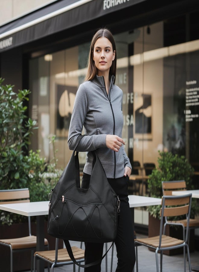 Forestfish Gym Bag For Women With Yoga Mat Holder & Shoe Compartment & Wet Dry Storage Pocket & Adjustable Strap - Image 2