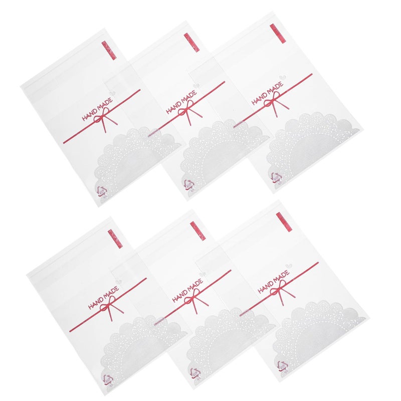 Self Adhesive Cellophane Cookie Bags 100 Pcs For Baking Party Treats - Image 2