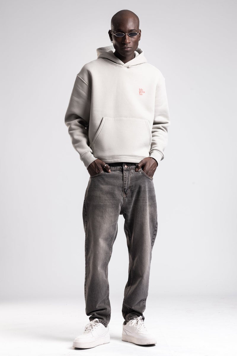 Catch Embossed Printed Hooded Sweatshirt - Image 1