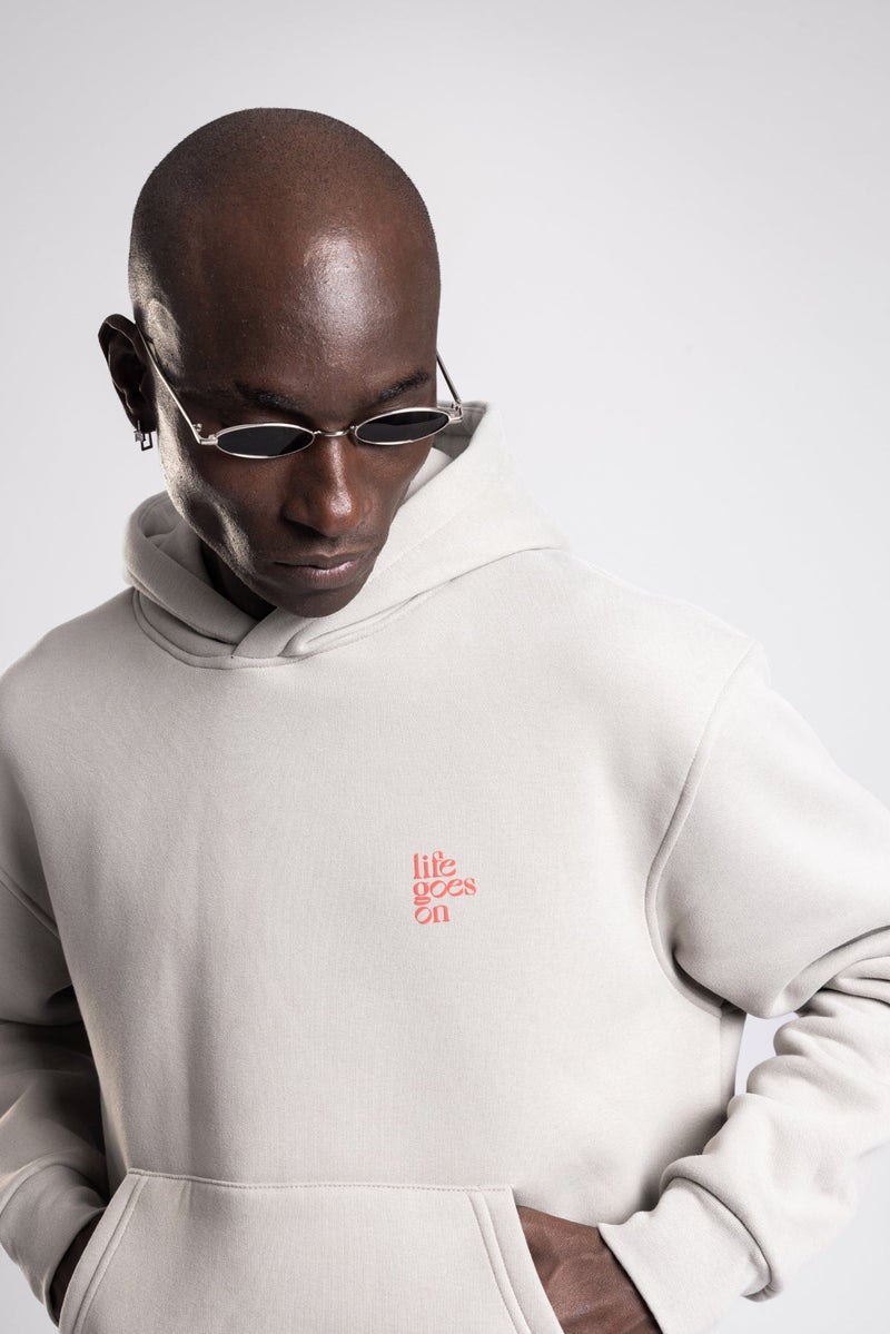 Catch Embossed Printed Hooded Sweatshirt - Image 3