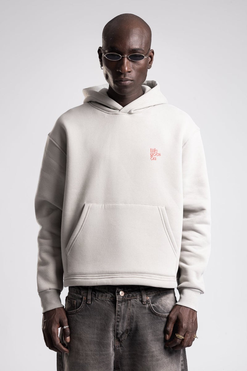 Catch Embossed Printed Hooded Sweatshirt - Image 4