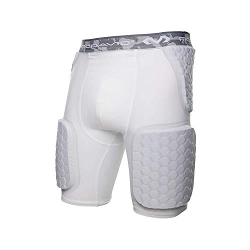 McDavid HEX Dual-Density Thudd Short, Dual-Density Pads for Thighs, HIPS & Tailbone, Helps Reduce Pulls & Fatigue, Moisture-Wicking Fabric, Adult Size - Image 1