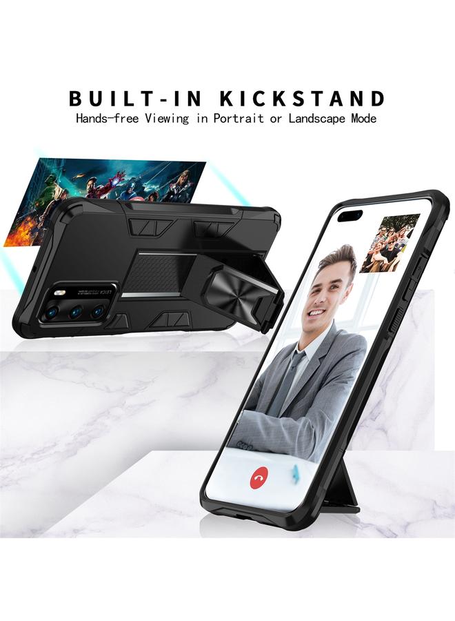 Zaboon Case For Huawei P40 Shockproof TPU + PC Magnetic Protective Case with Holder - Image 5