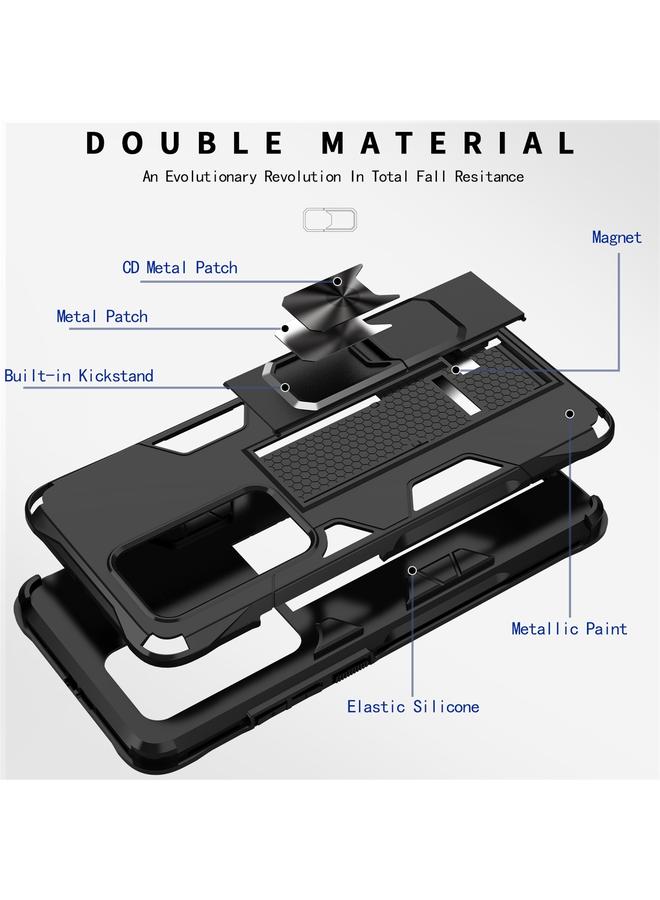 Zaboon Case For Huawei P40 Shockproof TPU + PC Magnetic Protective Case with Holder - Image 3