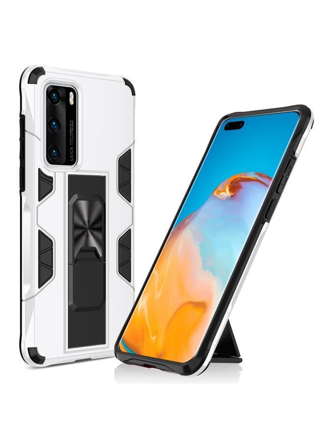 Zaboon Case For Huawei P40 Shockproof TPU + PC Magnetic Protective Case with Holder - Image 1