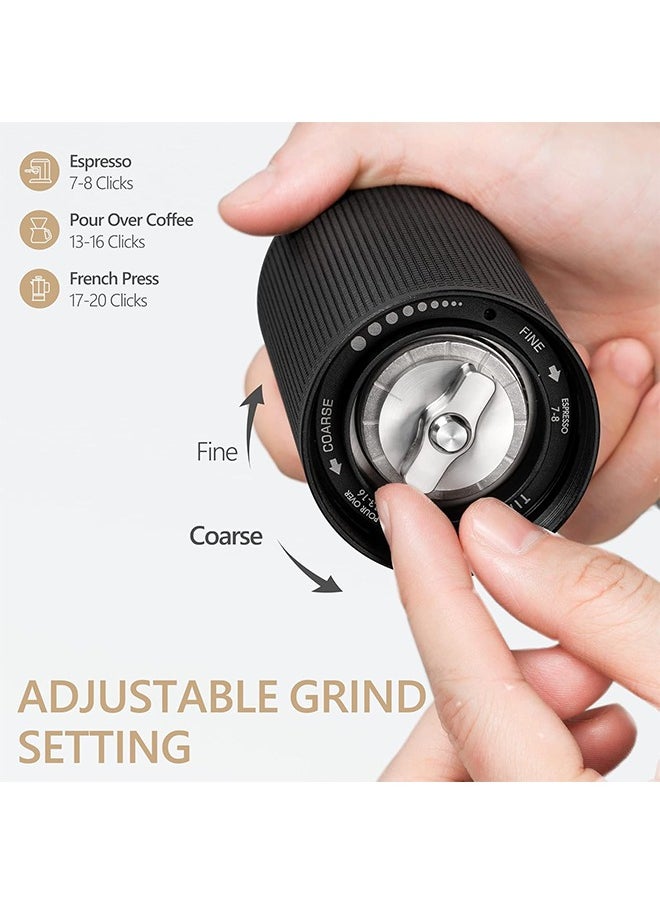 TIMEMORE TIMEMORE Chestnut C3S Manual Coffee Grinder, Hand Coffee Grinder with Adjustable Grind Setting, Stainless Steel S2C Conical Burr Coffee Grinder, for Espresso to French Press - Black  - Image 3