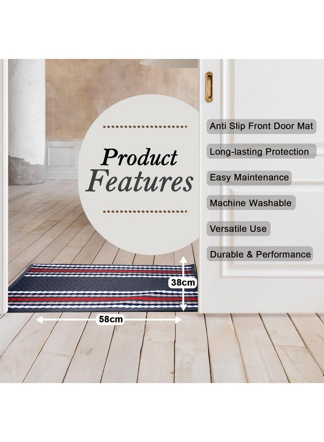 Status Contract حصيرة مدخل مضادة للانزلاق من ستاتوس كونتراكت (38x58 سم) | سجادة غرفة المعيشة | سجادة أرضية من البولي بروبيلين للمنزل | سجادة صغيرة أساسية للمكتب وغرفة النوم والمطبخ | - عبوة من 2 (رمادي)، مستطيلة - Image 5