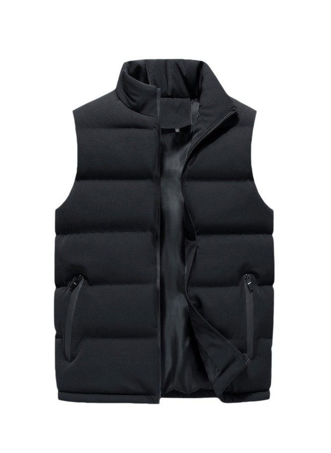 NIBEMINENT - Lightweight Casual Down Jacket Winter Warm Vest black sleeveless jacket man without hood - Image 1