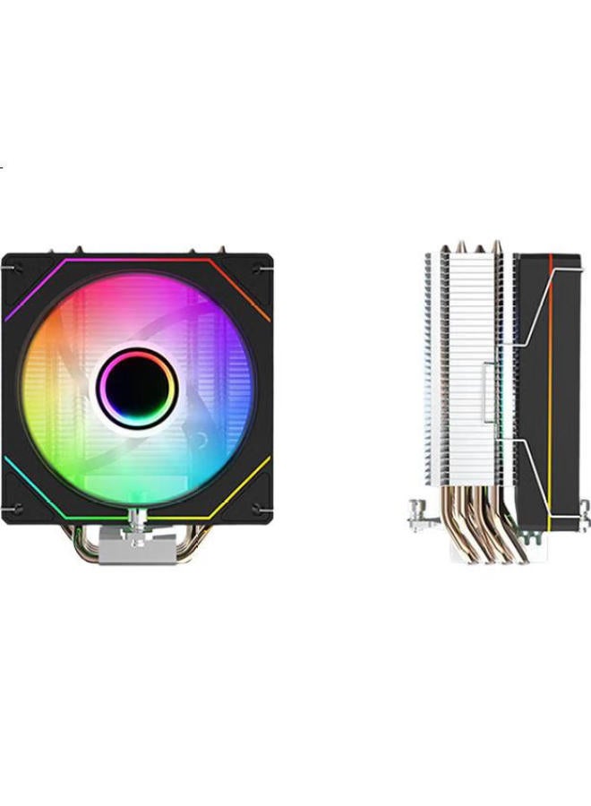 Jplayer Subconscious Joint Edition 4 Copper Pipe Cpu Cooler Black Argb Divine Light Synchronization Intelligent Temperature Control (Supports All Platforms/Comes With Thermal Grease/Handles Up To 170W - Image 3