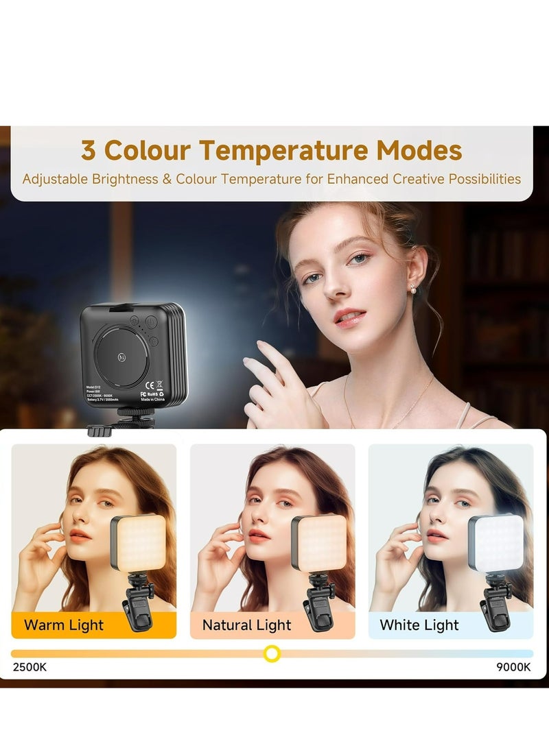 YJS 80 LED Selfie Light, Phone Light with Clip & 1/4 in Screw Hole, Portable Light with 3 Light Modes, Rechargeable Clip Fill Video Conference Light Selfie Panel Light for Phone/Camera/iPad/Laptop/TikTok - Image 2