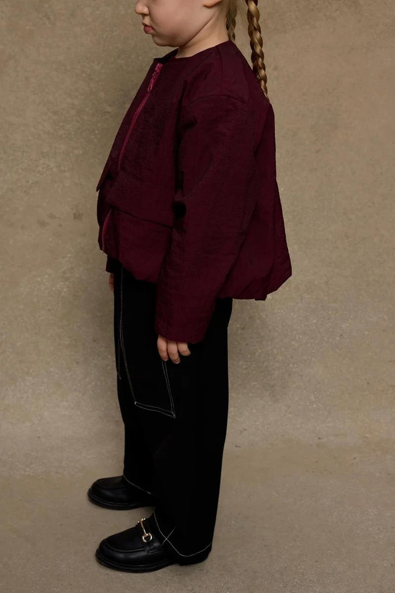 Fahhar Kids Bomb Jacket Claret Red