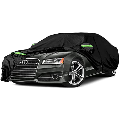 SPORTULI Waterproof Car Cover Replace for 2003-2025 Audi A8/S8, 6 Layers All Weather Car Cover with Zipper Door & Windproof Bands for Snow Rain Dust Hail Protection (A8) - Image 1