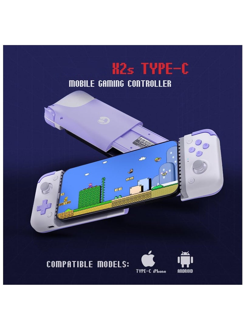 SOLARAE X2S Type-C Mobile Gaming Controller for Android and iPhone 15 Series (USB-C), Phone Controller with Hall Effect Joysticks -Play Xbox, Playstation, Call of Duty, Genshin Impact - Image 2