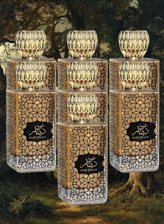 Al Fares 7 Pieces Oud Dinar Perfume For Unisex 100ml EDP - Image 1