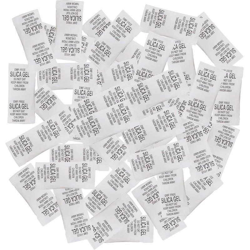 D-Fix Dfix Silica Gel 2 Gram Pouch Pack of500 Packets Silica Gel Pouches for Room Kitchen Wardrobe Cupboard Car Bedroom Camera Lenses Shoes  - Image 1