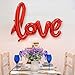 Dzrige 42 Inch Love Foil Balloons 4 Pcs Love Letter Balloons Giant Champagne Gold and Red Love Balloons Banner for Romantic Wedding Bridal Shower Birthday Party Valentines Day Gift Decorations - Image 4