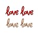Dzrige 42 Inch Love Foil Balloons 4 Pcs Love Letter Balloons Giant Champagne Gold and Red Love Balloons Banner for Romantic Wedding Bridal Shower Birthday Party Valentines Day Gift Decorations - Image 2